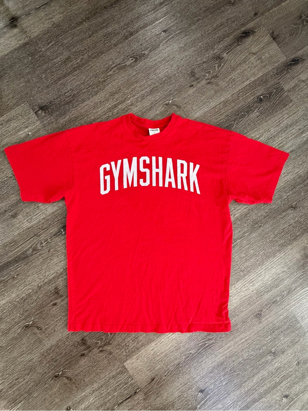 Gymshark Red Short-Sleeve Logo Tee